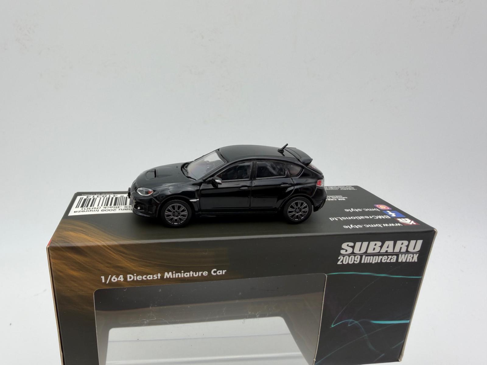 BM 1:64 SUBARU IMPREZA WRX 2009 NEGRO