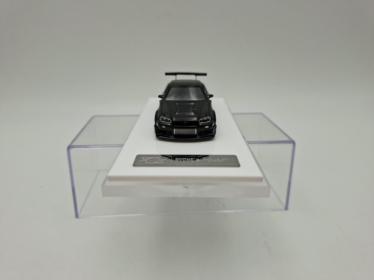 ERROR404 1:64 NISSAN R34 CUSTOM BLACK FULL CARBON - Imagen 3