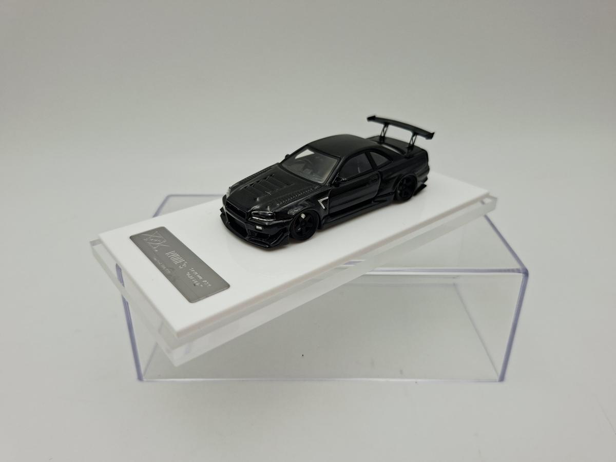 ERROR404 1:64 NISSAN R34 CUSTOM BLACK FULL CARBON - Imagen 2