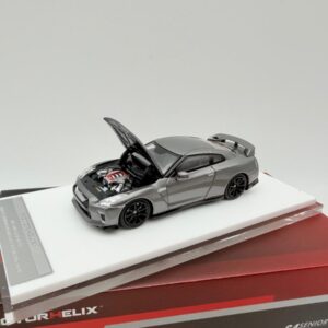 MOTORHELIX 1:64 NISSAN GTR R35 BY NISMO DARK MERTAL GREY