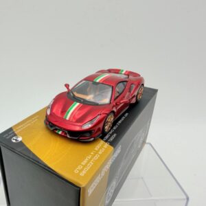TOC 1:64 FERRARI 488 PISTA METALLIC RED