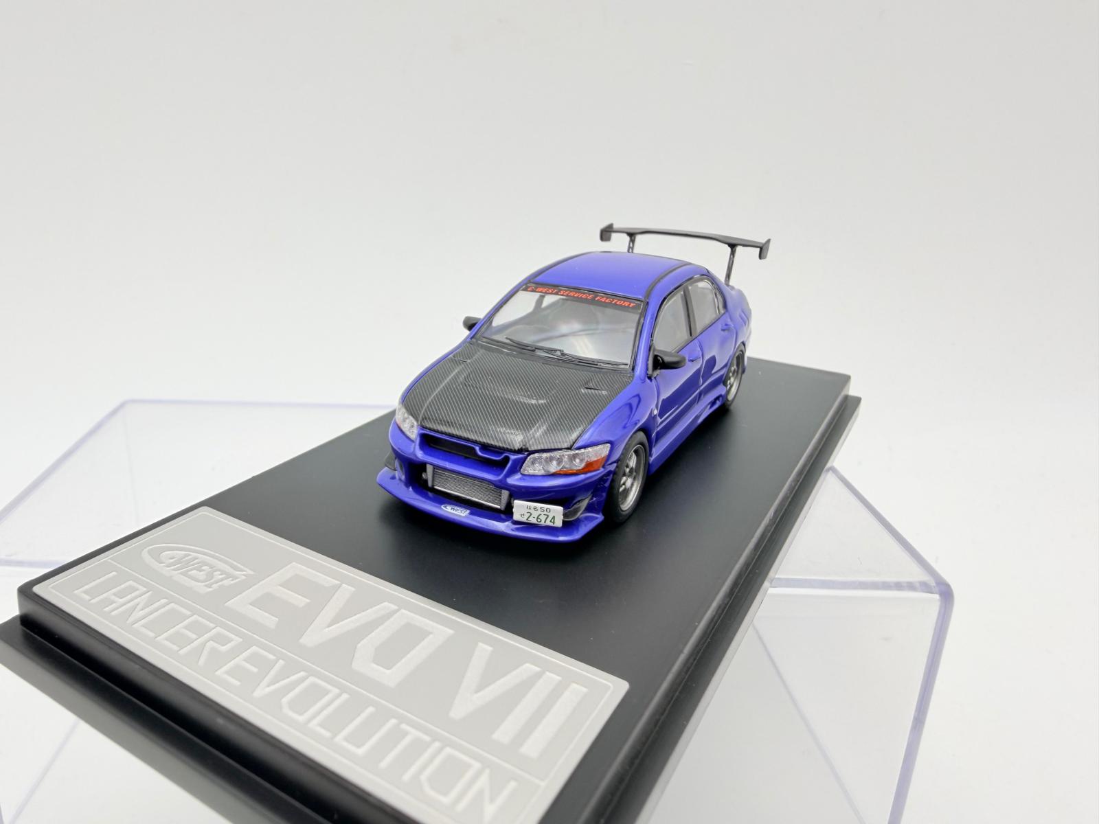 FAST SPEED 164 MITSUBISHI LANCER EVO BLUE - Imagen 3