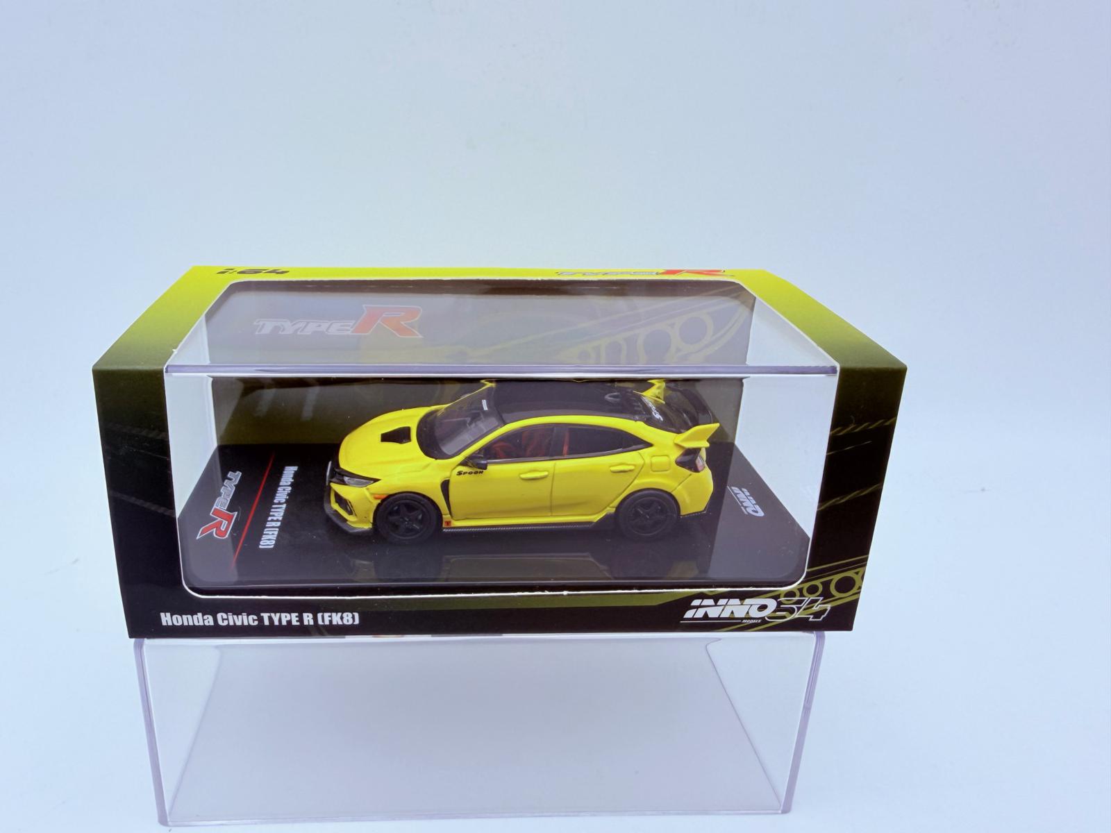 INNO MODELS 1:64 HONDA CIVIC TYPE R FK8 YELLOW NOVEDAD