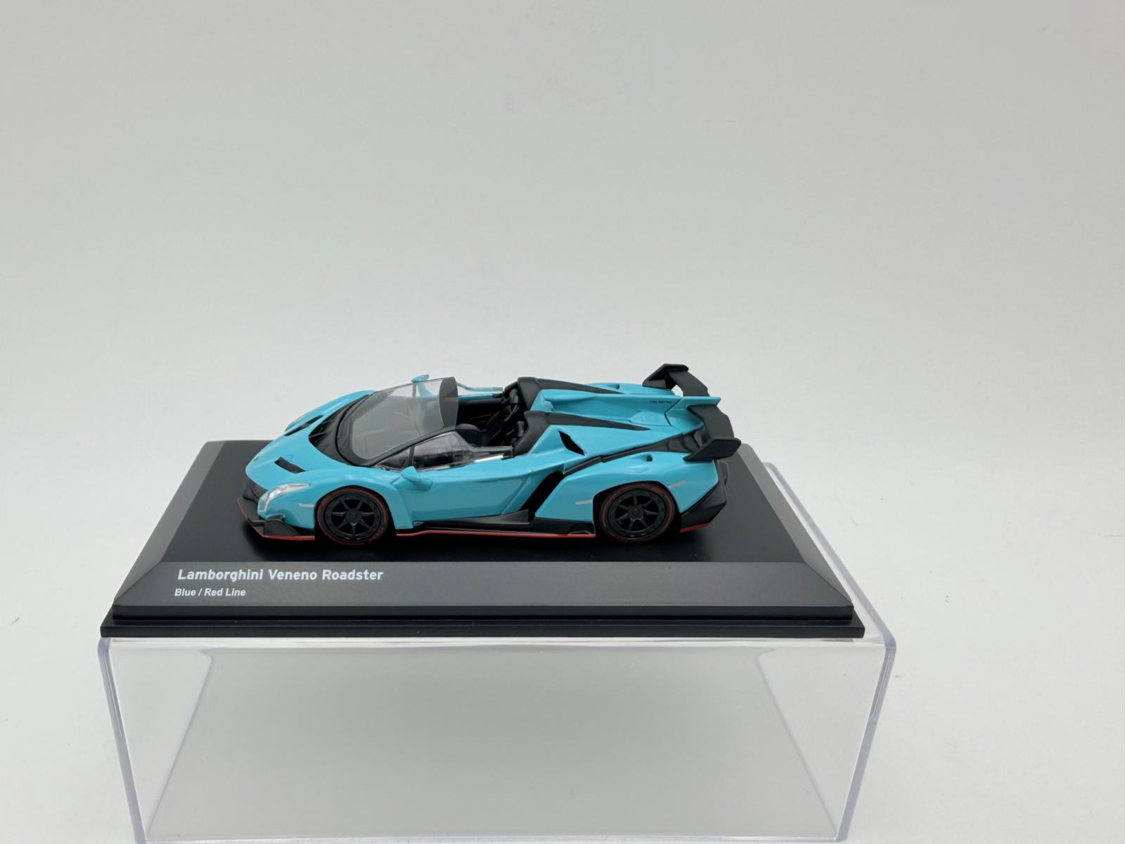 KYOSHO 1:64 LAMBORGHINI VENENO ROADSTER BLUE