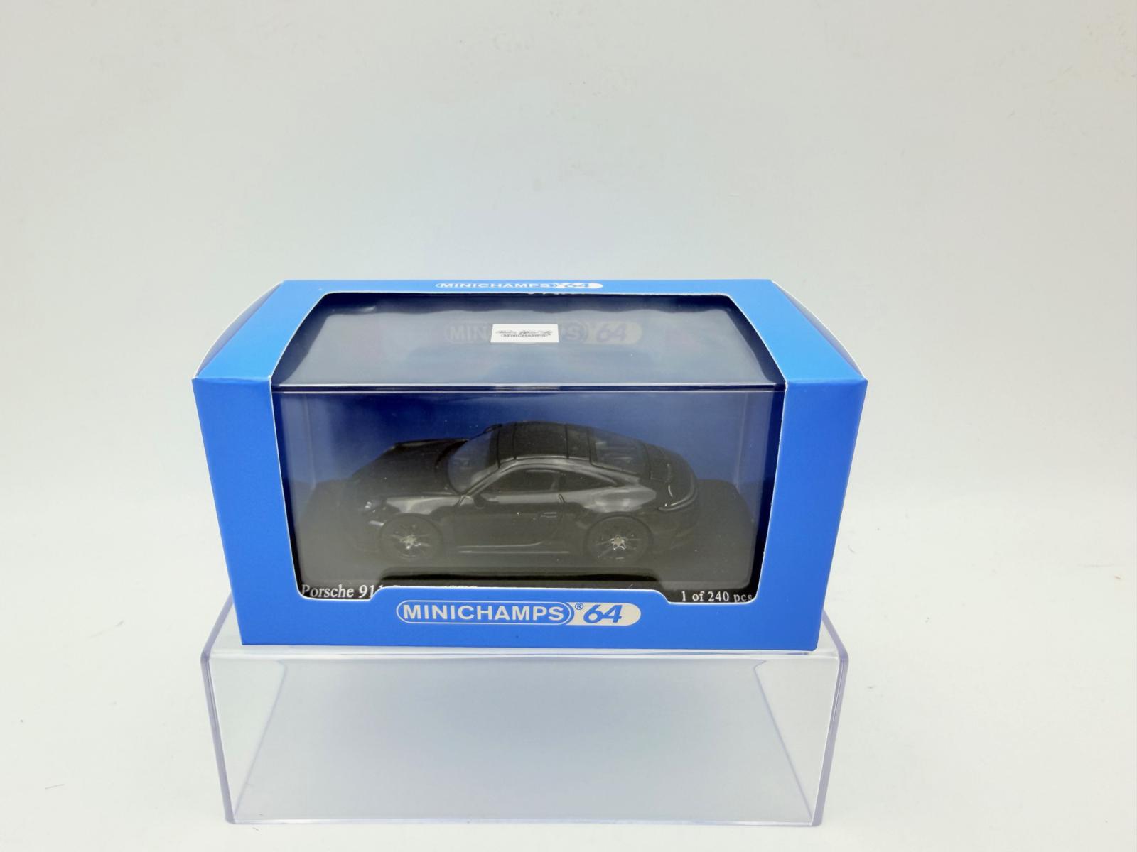 MINICHAMPS 1:64 PORSCHE 911 CARRERA 2025 BLACK METALLIC - Imagen 4