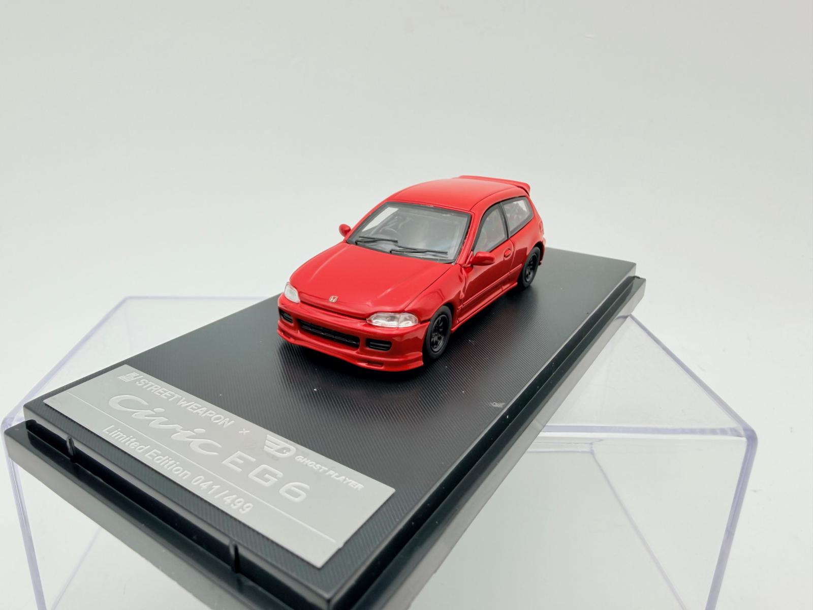 STREET WARRIOR 1:64 HONDA CIVIC EG6 ROJO - Imagen 3